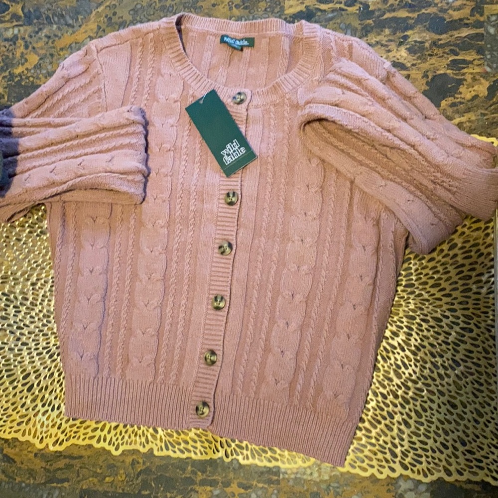 Cable knit cardigan bundle! Wild fable brand